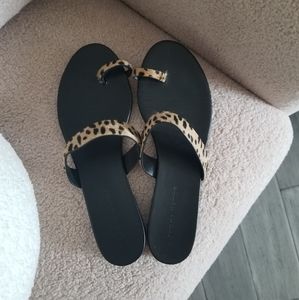 Jenni Kayne Pony Hair Strap Sandals